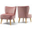 Tocco Velvet Slipper Chair-1354473839