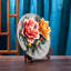 Ornement en forme de pivoine exquise - Artisanat élégant de style oriental