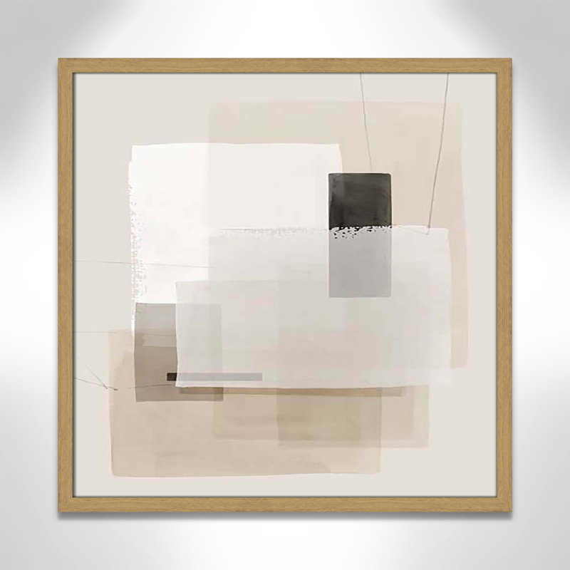 «Mystical Momentum II» par Hazel J, H 23,5 po x l 23,5 po x P 1,25 po, Cadre naturel mince