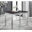 Wolcott Extendable Glass Dining Table with Chrome Base -1623714195