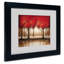 Art mural encadré - Parade d'arbres rouges «Master Fine Art» avec cadre mat - Art du salon, de la cuisine et de la salle de bain - 11 x 14-31383272-31383273