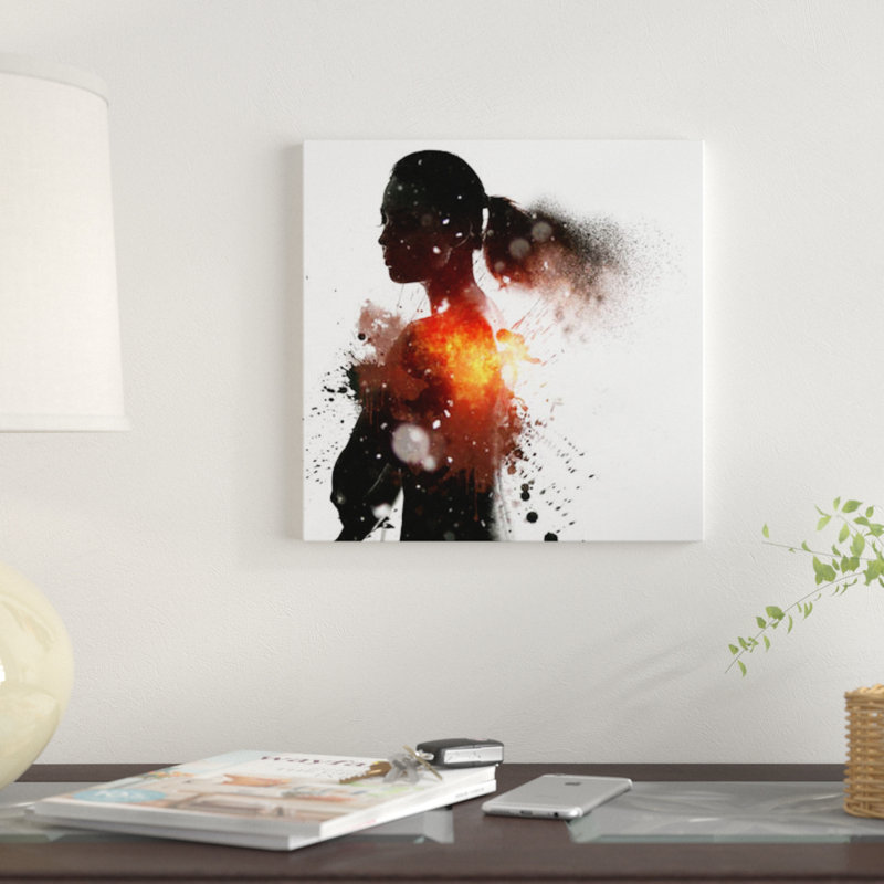 « mimmi », impression sur toile, H 12 po x l 12 po x P 1,5 po, Toile tendue, Pas de tapis