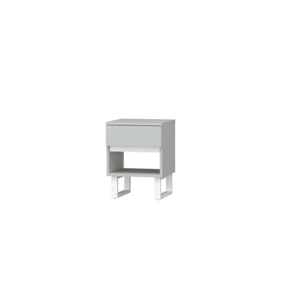 Herper 39cm W Solid + Manufactured Wood Bedside Table
