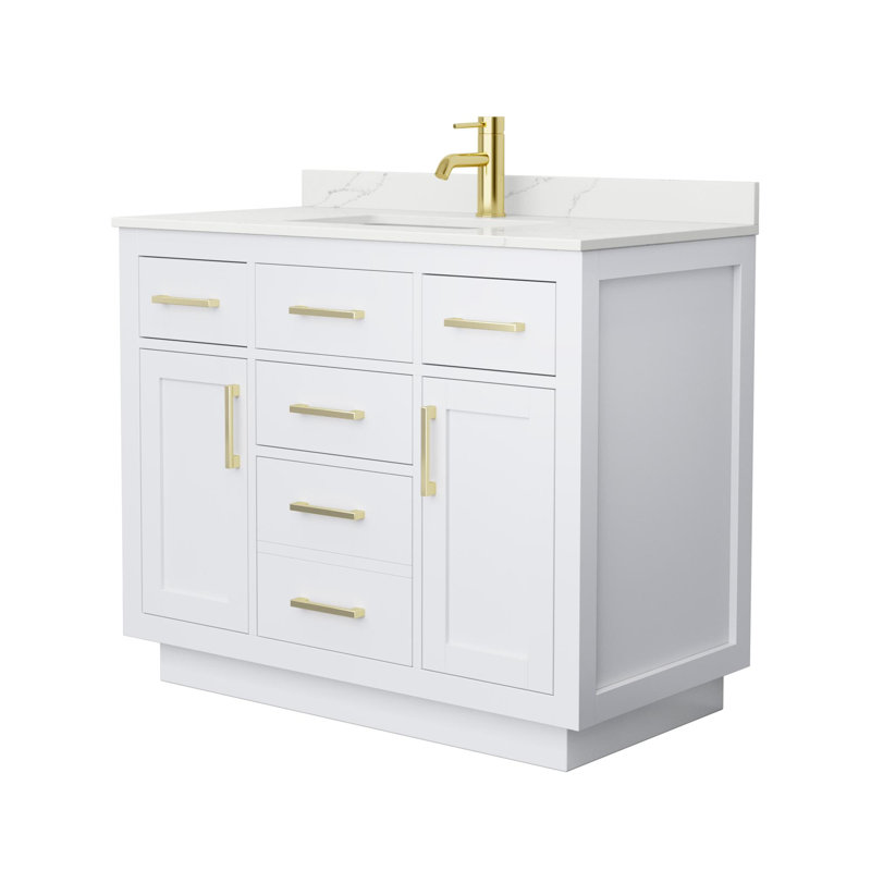 Beckett TK 42'' W Vanity, Single, Brushed Gold