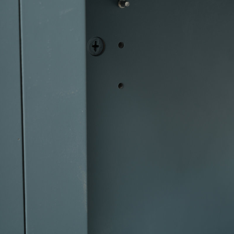 Meuble-lavabo vintage 30 po avec lavabo en céramique, armoire de rangement à poignée antique et tablettes réglables, bleu-vert antique