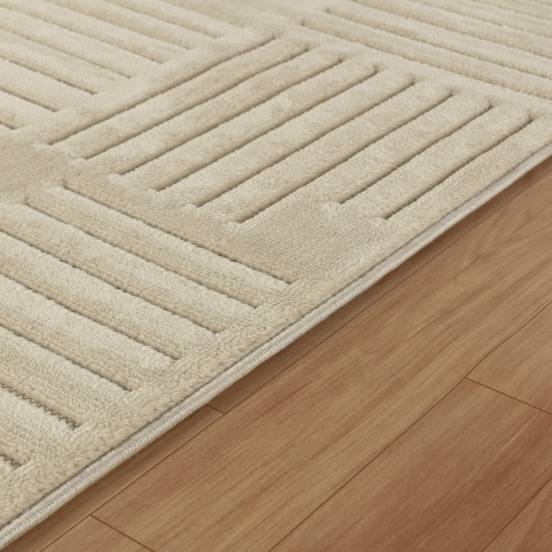 Ranota In- & Outdoor Scandi Modern Boho Beige Area Rug, Rectangle 80 x 150cm