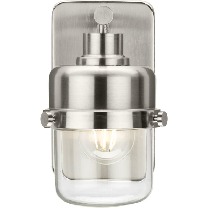 Varna Dimmable Bath Sconce, Brushed Nickel