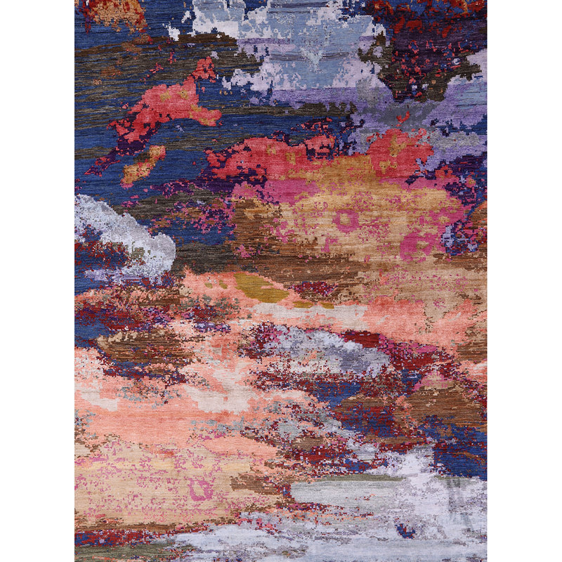 Abstract Indoor Rug, Rectangle 4' x 6'