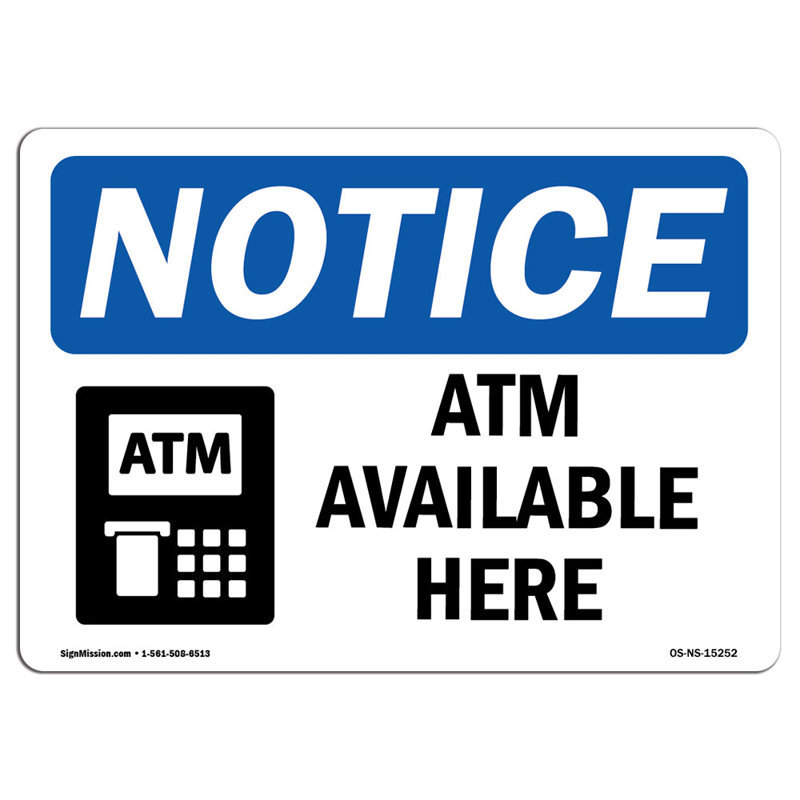 Avis de l'OSHA - NOTICE atmosphère disponible ici signe, H 18 po x l 24 po x P 0,1 po