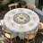1pc Modern 3D Floral Effect Printed Tablecloth, Round/Rectangular Farmhouse Floral Pattern Tablecloth, Christmas Party Outdoor Decoration, Kitchen Accessories, Noble And Elegant Marble Floral Decoration Home Gift-118245724