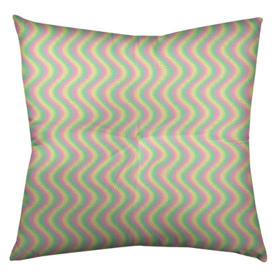 Coussin de sol à rayures ondulées Katelyn Elizabeth