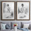 «Soft Silhouette V», ensemble de 2 reproductions sur toile-195628230-265539959-265539916
