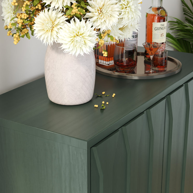 2-Door Accent Cabinet With Adjustable Shelves,, Green