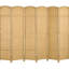 6 panneaux d'intimité pliables à 6 panneaux, sangle de séparation de 5,6 pi. Bois naturel, tissé à la main pour la chambre à coucher et le bureau, intimité