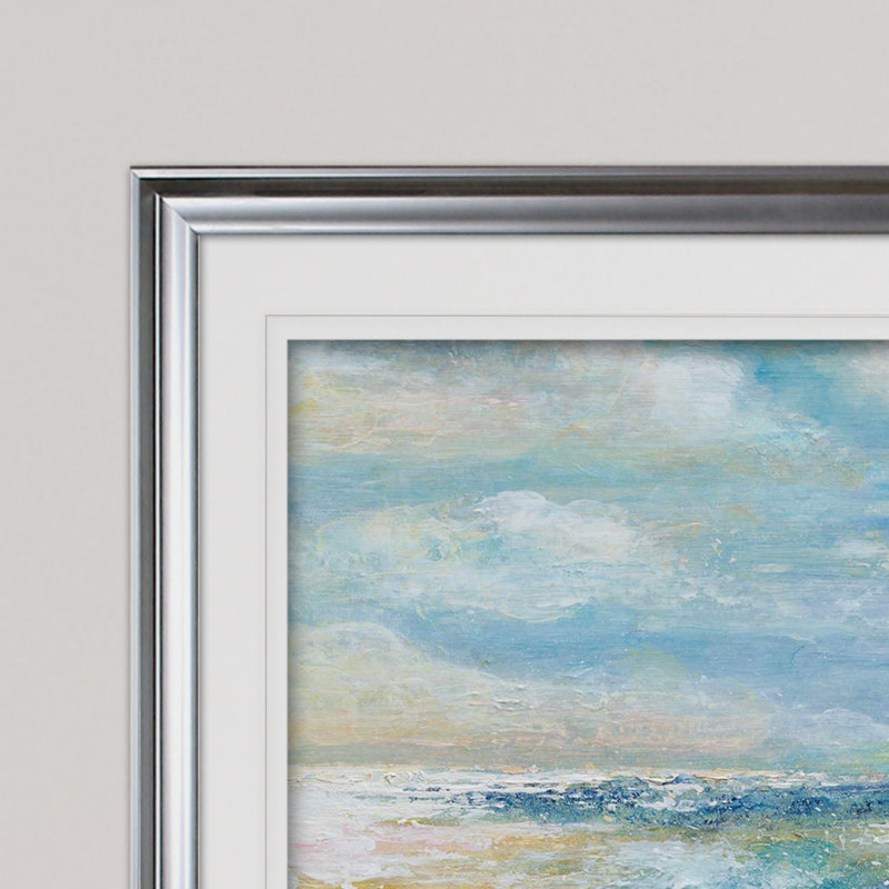 « the perfect wave », impression, Argent, H 24 po x l 32 po x P 1,5 po