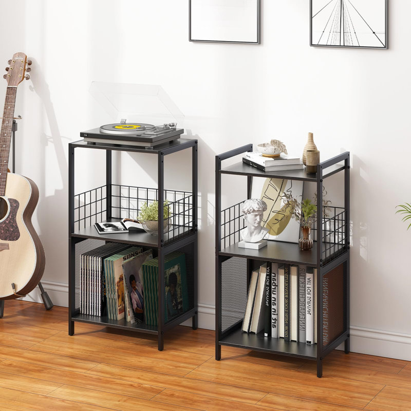 Manufactured Wood,Metal 72.5cm H Media Shelves