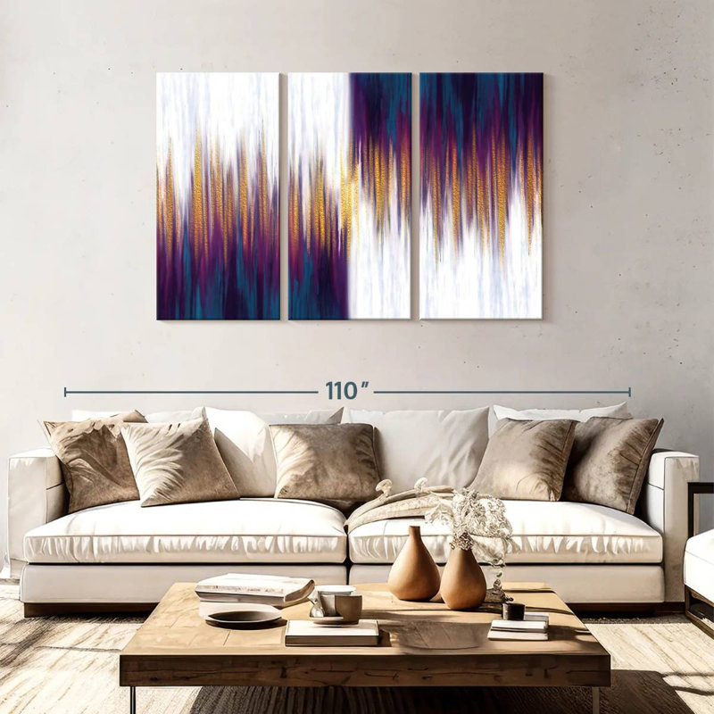 Avery Opposite Paint Drips, 48" H x 74" W