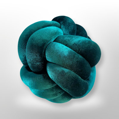 Knot Accent Pillow Teal (2 pc set)