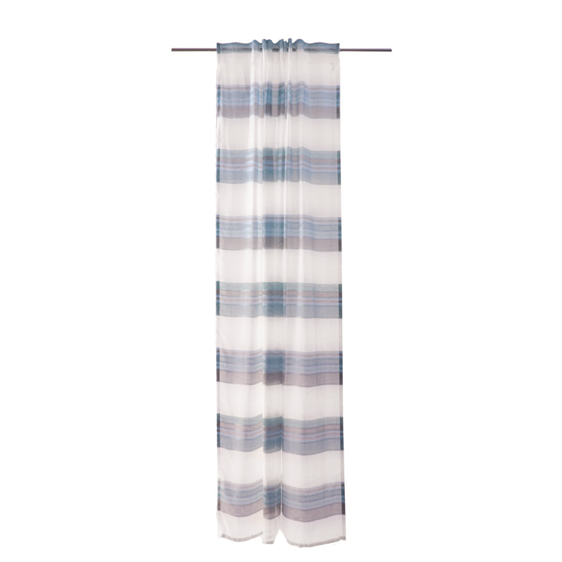 Mesut Semi Sheer Curtain, Orange/Grey