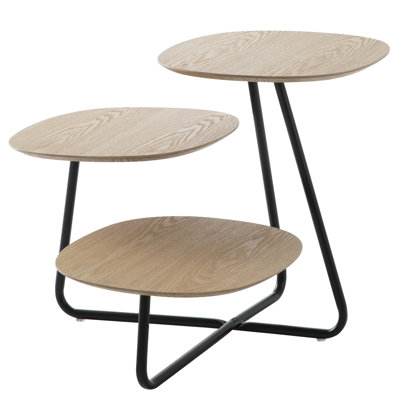 Hokku Designs Hazelton Multi-Top End Tables With Manufactured Wood Top And Powder Coated Steel Frame -  953F1D5182514629BB2B80178FBD786E