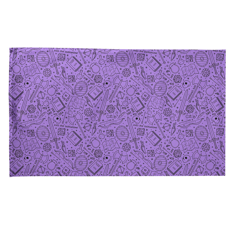 Mcguigan Tea Towel Kitchen Towel, Cotton Twill, Purple/Black