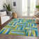 Premium Machine Washable Collett AMF1012 Squares Rug