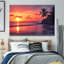 Art mural en verre trempé Beach Sunset-132200862