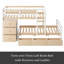 Lit superposé simple au-dessus de simple Johnaven, pour enfants-561580354