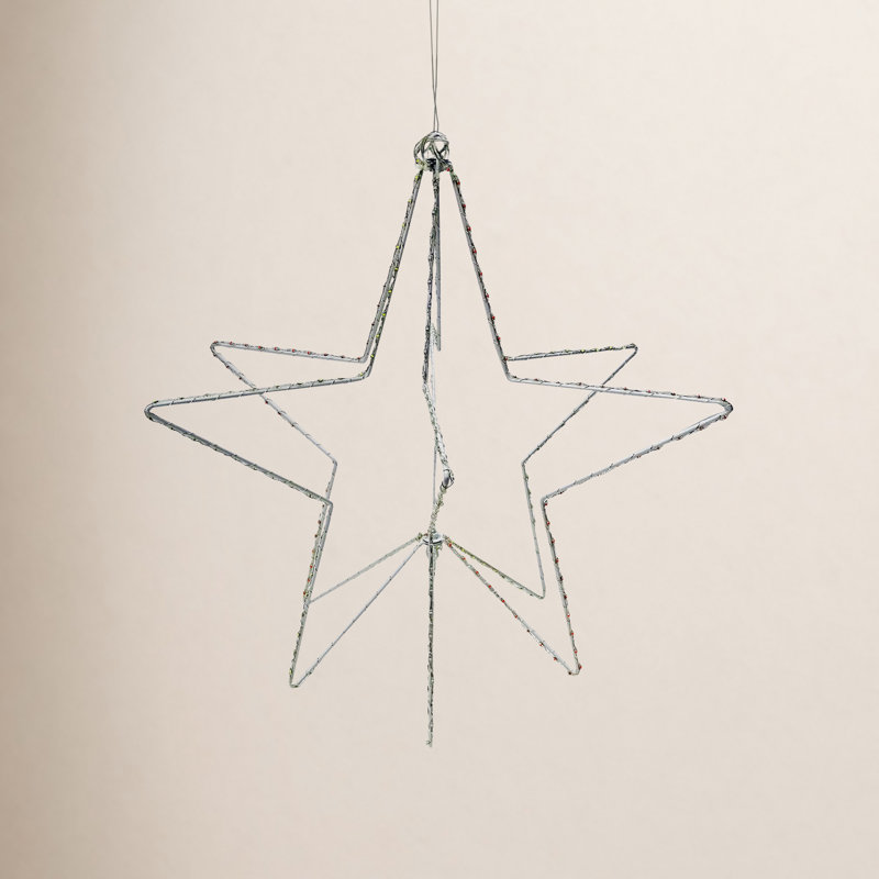 Foldable 3D Star Décor with Multi-Colored LED Lights