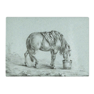 Tempered Glass a Drinking Horse Chopping Board