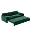 Canapé-lit convertible grand 3-en-1 avec rangement latéral, causeuse multifonctionnelle en velours pour le salon et la chambre à coucher-1222856429