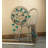 Peacock Plume Wall Sconce | Colorful Metal Feather Light
