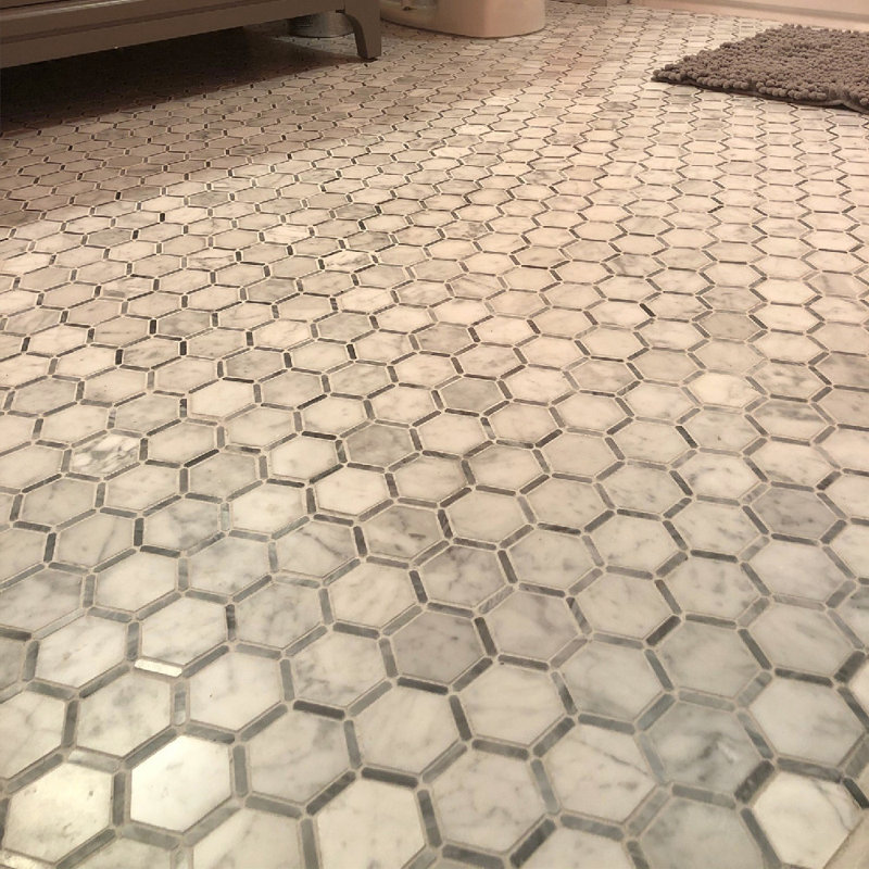 Carreau de mosaïque en marbre 12 po x 12 po