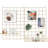 Grid Wire Board,For Memo Picture Panel Wall Decoration For Room Office Mat Photo Hanging Art Display Frames Desk Storage Organizer