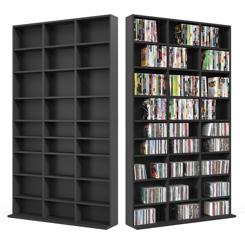 178cm H Media Shelves