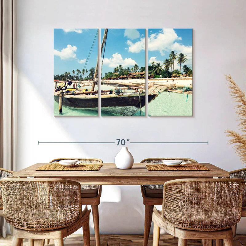 Bateau Mehar Zanzibar Island, H 36 po x l 57 po