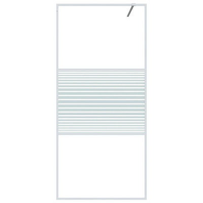 Stender Framed Fixed Shower Screen with Clear Glass