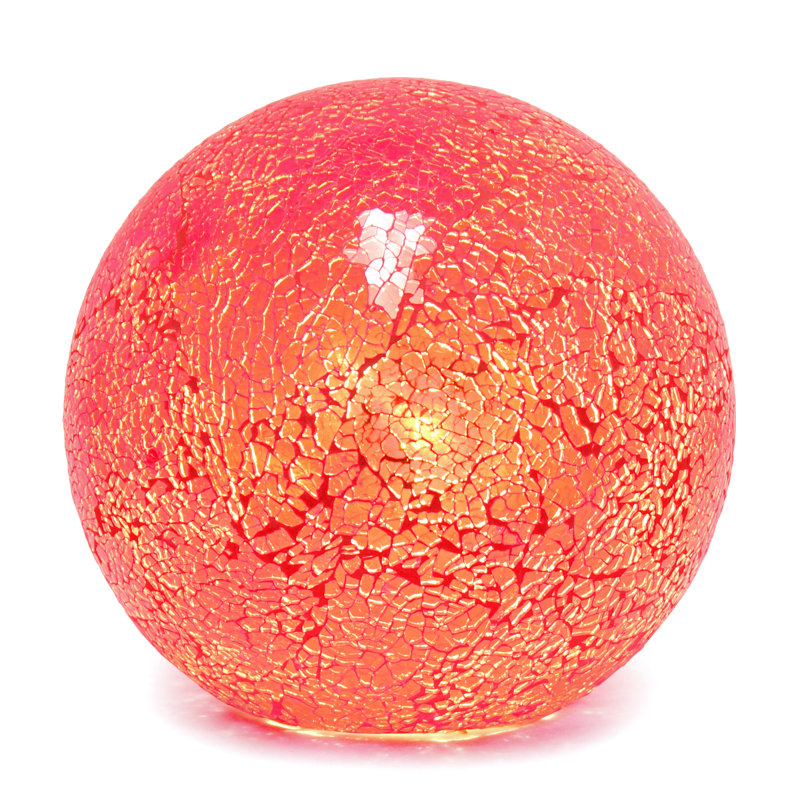 Brathwaite Ceramic Globe Lamp, Red