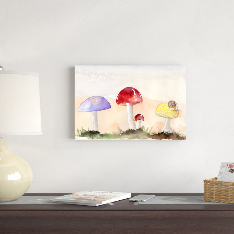 Champignons féeriques II, H 12 po x l 18 po