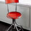 Tabouret de bar en métal patiné avec pieds et dossier en bronze industriel et Nuri-1812825270