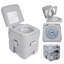 Dakota Fields Markleeville 20L LPF Round Chair Height Floor Mounted Shower Toilet (Seat Included)