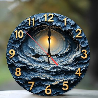 Ocean Wave Sunset Wall Clock