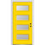 Porte d'entrée pré-suspendue en verre givré à 4 lumières avec 4 lumières-40456372-40456375-40456380