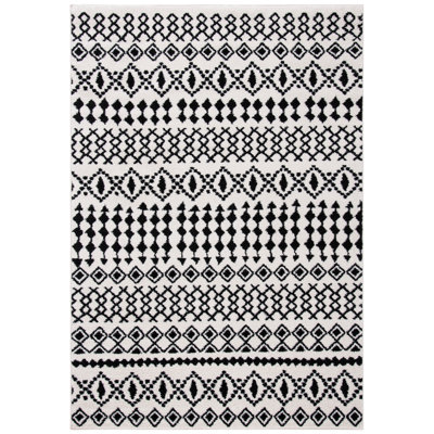 Tapis ivoire / noir Jorah Southwestern
