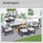 4-Piece Patio Conversation Set With 3-Seater Sofa, 2 Single Sofas, Coffee Table With Ice Bucket In Black