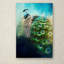 «Peacock in Winter» de Vidur, impression sur toile tendue-22072496