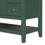 Ensemble de meuble-lavabo avec lavabo, une armoire et trois tiroirs, armoire de rangement pour la salle de bain avec tablette inférieure, armoire d'appoint-1410046878