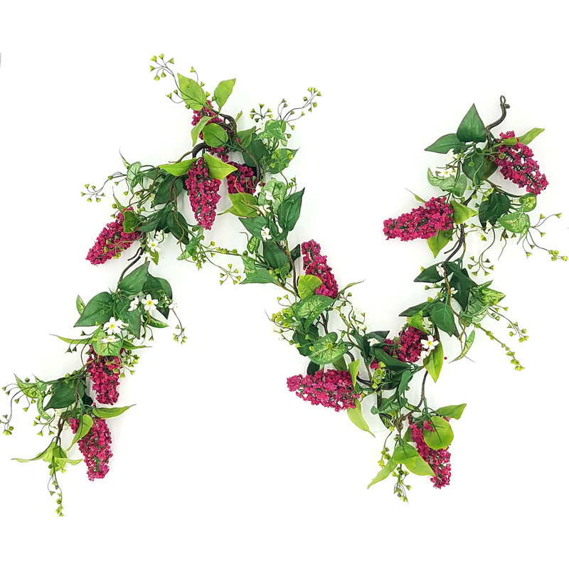 67'' in. Faux Garland, Magenta