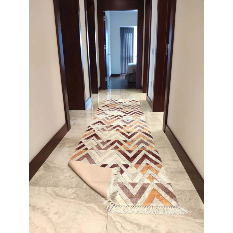 Tapis Masanao avec envers antidérapant, Tapis de couloir 3 pi 11 po x 12 pi 5 po