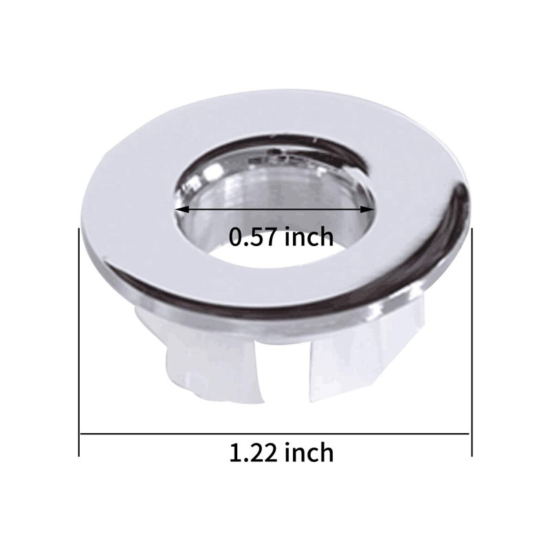 Garniture de lavabo en nickel brossé, Chrome